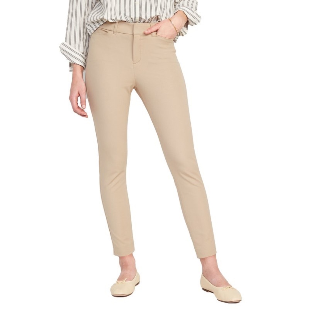 Bundle of 2 NWT Old Navy High Rise Khaki Ankle Pants
